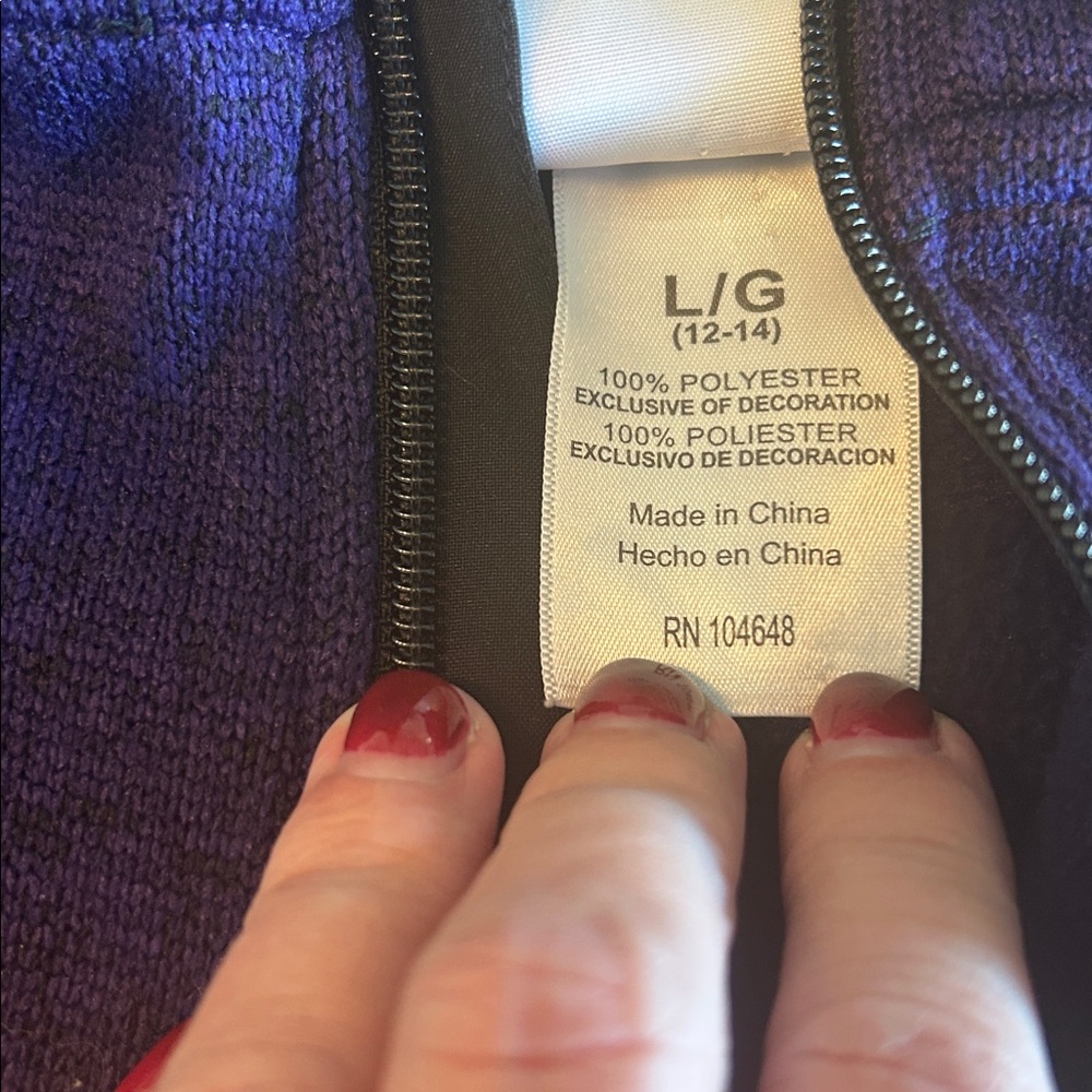 LSU Purple Fleece Jacket - Picture 3 of 6